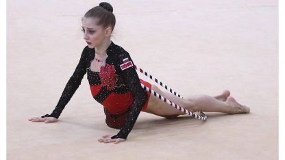 България на 4-то място при девойките  след първите два уреда на европейското първенство  по художествена гимнастика 
