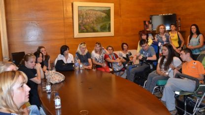 Момент от срещата на родители и деца с увреждания с депутати от ГЕРБ