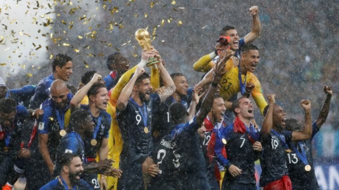 Отборът на Франция със световната купа