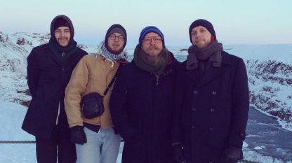 А на Север зимата си е зима... SVIN на връщане от Исландия след записа на четвъртия им студиен албум (13 декември 2015 г.) 