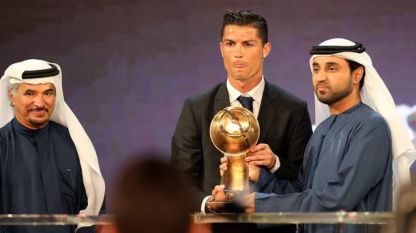 Кристиано Роналдо е най-добрият футболист за 2014 година в класацията Globe Soccer Awards