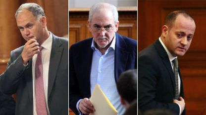 Guéorgui Kadiev, Lutvi Mestan et Radan Kanev, le leader des Démocrates pour une Bulgarie forte, les nouveaux visages des processus centrifuges dans l'espace politique bulgare.