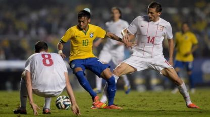 Бразилия победи Сърбия с 1:0 в контрола преди Мондиала