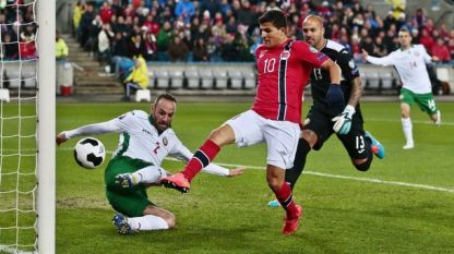 Норвегия победи България с 2:1 в квалификация за европейското първенство през 2016