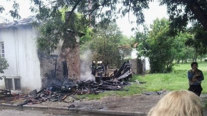 Пожар до газстанция в Пловдив