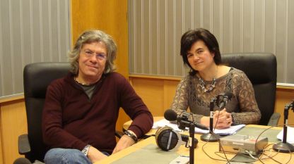 Иван Лечев и Нина Цанева в студиото на програма „Христо Ботев”.