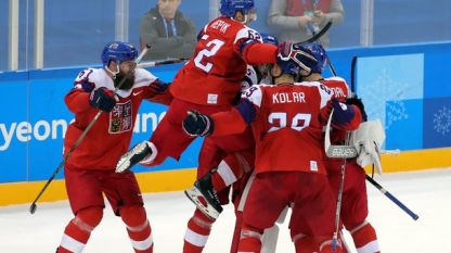 Хокеистите на Чехия елиминираха САЩ след дузпи