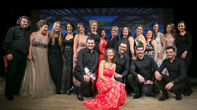 Участниците в майсторския клас на Лучана д'Интино