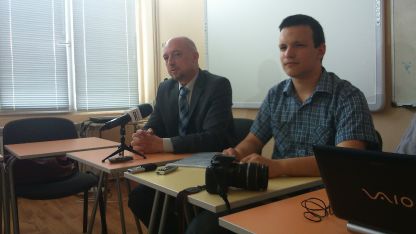 Мирослав и директорът Ивайло Старибратов