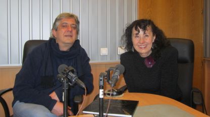 Борислав Кръстев и Светла Милчева в студиото на предаването.