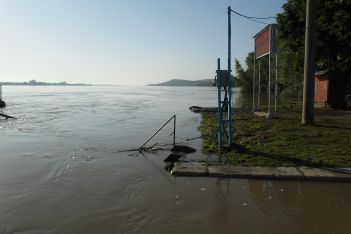Нивото на Дунав при Ново село днес е 768 см.