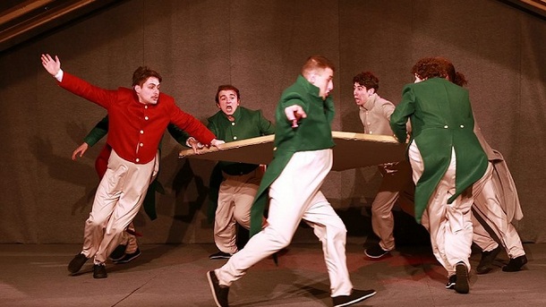 Отляво надясно: Антоан Петров, Шахин Шехзен, Атанас Апостолов, Денис Хаят, Димитър Несторов