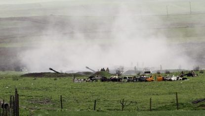 Размяна на артилерийски огън край грам Мартакерт в Нагорни Карабах