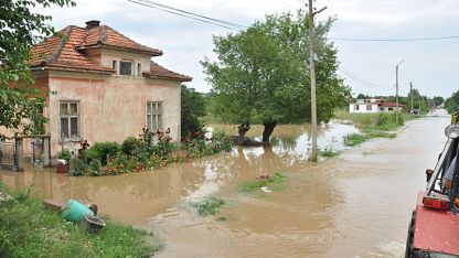 Село Крушовица при наводнението миналата година