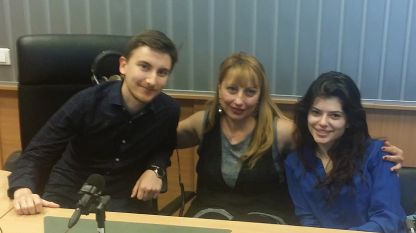 Даниел Троев, Мария Мира Христова и Мирослава Драганова (отляво надясно)
