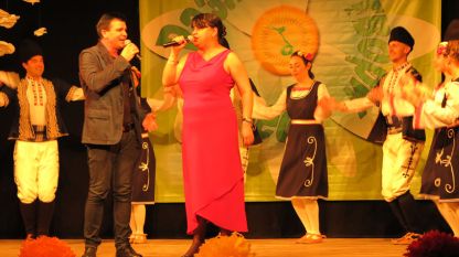 Светослав Стойчев и Кристина Александрова по време на концерт.