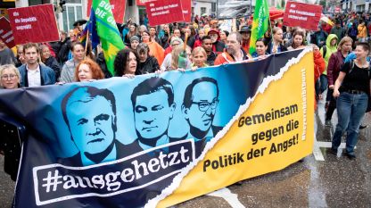 Масови протести в Мюнхен срещу антиимигрантската политика на ХСС