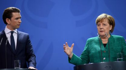 Себастиан Курц и Ангела Меркел