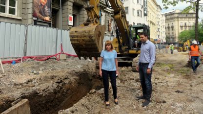 Йорданка Фандъкова и Евгени Крусев инспектират ремонтните работи
