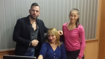 Атанас Месечков, Мария Христова и Светла Николова в студиото на програма „Христо Ботев” (отляво надясно)