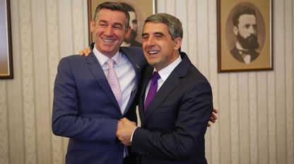 Kryetari i Kuvendit të Kosovës Kadri Veseli dhe Presidenti i Bullgarisë Rosen Plevneliev