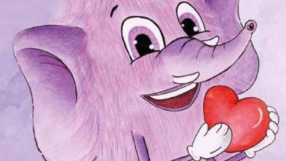 Слончето Понго - главният герой в детската книжка, посветена на рядкото заболяване пулмонална хипертония.