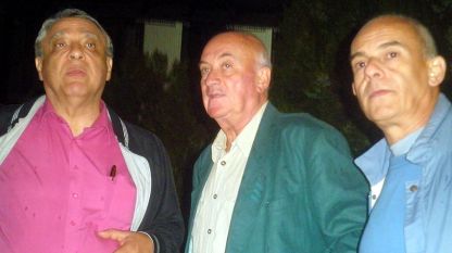 Д-р Емил Илиев, директор на „Банско джаз фест“, Тома Спространов, Кристиян Бояджиев (отляво надясно)