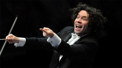 35-годишният Густаво Дудамел не крие емоциите си, когато е с диригентската палка