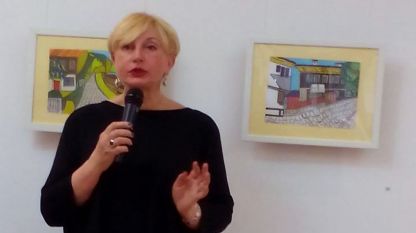 Ирина Степановска на премиерата в „София-прес“