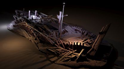 Фотограметричен модел на корабокрушение от османската епоха.