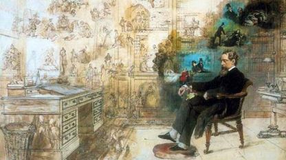 „Мечтите на Дикенс”, Робърт Уилиям Бъс, 1875 г.