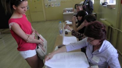 Гласуване на евроизборите в Благоевград
