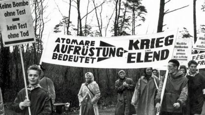 Първият Великденски марш за мир, организиран в Германия през 1960 г.