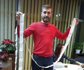 Янко Янков показа 4-метровата фактура за вода на един от некоректните наематели