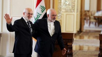  Външните министри на Ирак и Иран - Ибрахим ал Джафари (вляво) и Мохамед Джавад Зариф