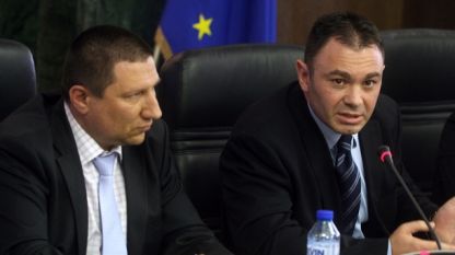 Заместник-главният прокурор Борислав Сарафов и главният секретар на МВР Светлозар Лазаров 
