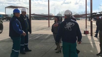 Министърът на енергетиката Теменужка Петкова инспектира площадката на АЕЦ 