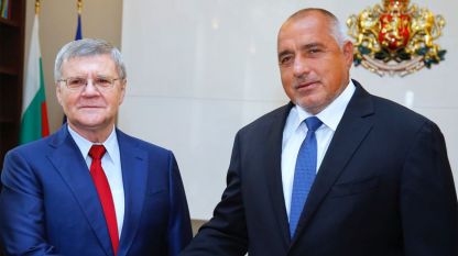 Yury Chaika (L) with Boyko Borissov