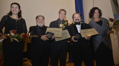 Йоланта Смолянова, Бойко Цветанов, Серджо Олива, Калуди Калудов и Анна Мария Гюзелева (отляво надясно)