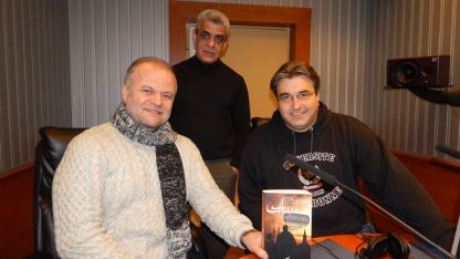 Александър Урумов, Али Дини и пастор Иводор Ковачев (от дясно на ляво) гостуваха на Радио ВИДИН. 