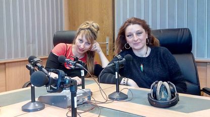 Мария Мира Христова и Мария Мартинова (вдясно) в студиото на предаването.