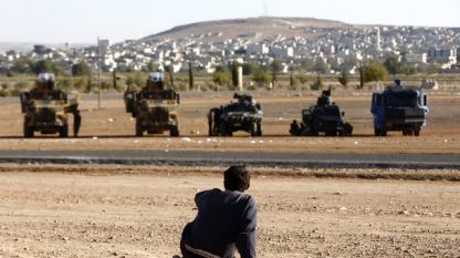 Граничният район между Сирия и Турция, населяван от кюрди