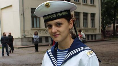 Курсант Миролюба Фиркова от Висшето военноморско училище във Варна