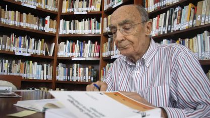 Носителят на Нобелова награда за литература Жозе Сарамагу.