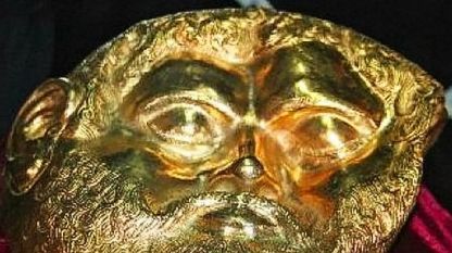 Бронзова глава на Севт III със златни инкрустации