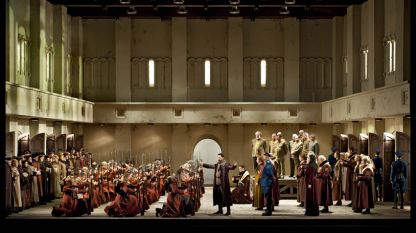 Сцена от „Княз Игор“ на Бородин на сцената на Националната опера в Амстердам.
