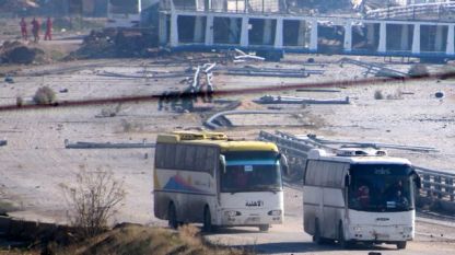 Автобуси с бунтовници напускат Алепо