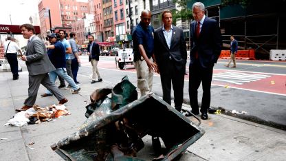 Кадър от експлозията в Ню Йорк през септември 2016 година.