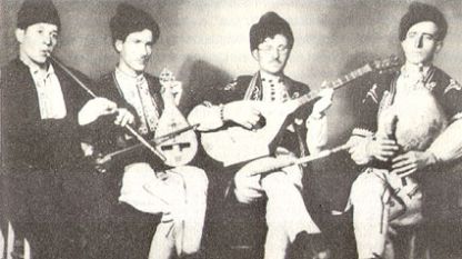„Бистришка четворка”: Цвятко Благоев, Йордан Белкин, Деян Матеин и Ангел Кривински (отляво надясно)