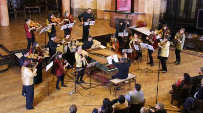 Откриването на Деветия фестивал „Изкуството на барока“ с Бароков оркестър на Европейския съюз в Аулата на Софийския университет.